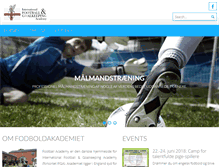 Tablet Screenshot of football-academy.dk